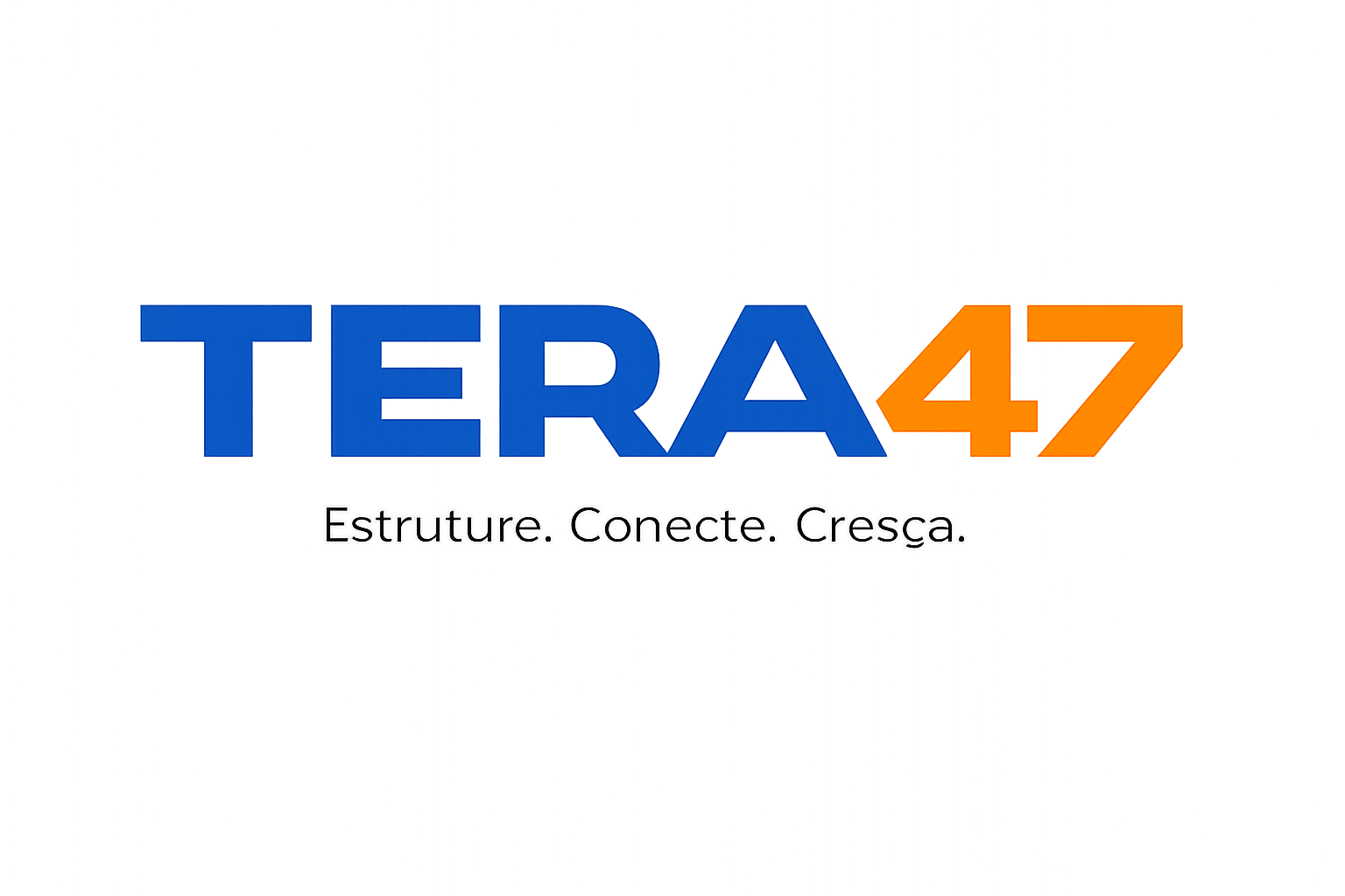 Logo TERA47 — Estruture. Conecte. Cresça.